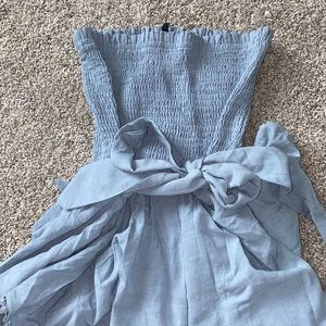 BRAND NEW Fashion Nova Light Blue Romper